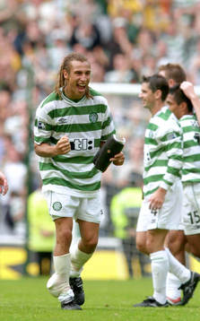 Henrik Larsson, Celtic (Jubel)