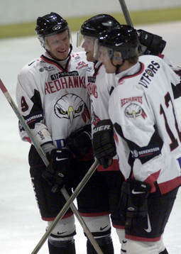 Henrik Malmström, Marcus Magnertoft och David Petrasek,