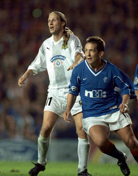 Billy Dodds, Glasgow Ranger och Gyorgy Korsos, Sturm Graz