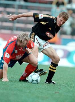 Björn Johansen, Helsingborg och Michael Brundin, AIK
