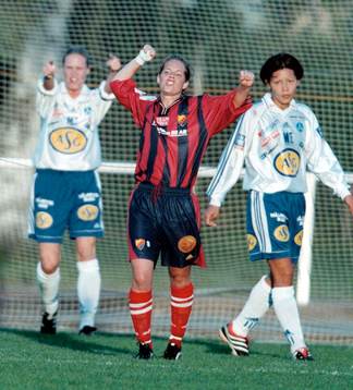 Anna Andersson, Djurgården jublar (jubel). Malin Andersson
