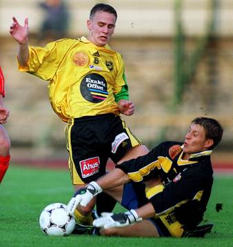 Fotboll, Hässlahokm - Helsingborg Södra. David Eek,