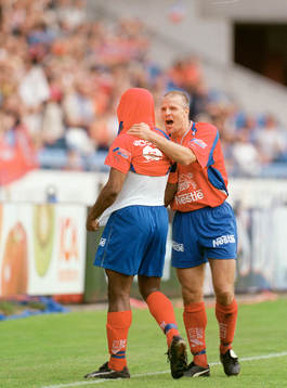 Alvaro Santos och Roland Nilsson, Helsingborg (Jubel)