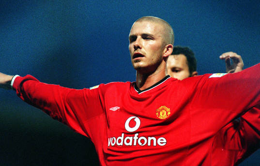 David Beckham och Ryan Giggs, Manchester
