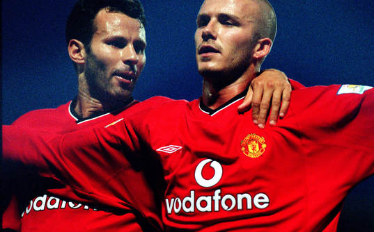 David Beckham och Ryan Giggs, Manchester