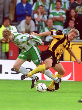 Fotboll, Allsvenskan, Hammarby - Häcken. Hammarbys Patrik
