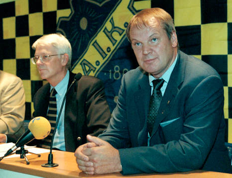 Sune Hellströmer och Sanny Åslund, VD AIK