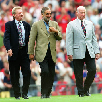 Gordon Strachan, George Best och Bobby Charlton