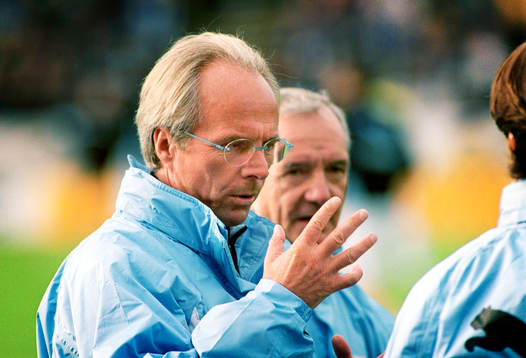 Sven-Göran Eriksson och Tord Grip, tränare Lazio