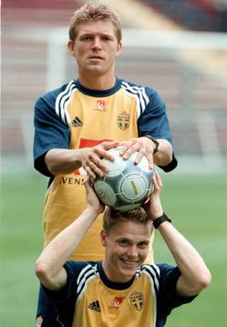 Karl Corneliusson och Marcus Allbäck