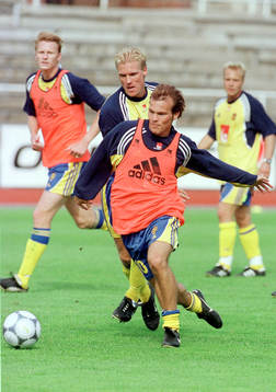 Kennet Andersson, Johan Mjällby, Fredrik Ljungberg och