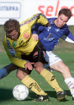 Johan Svensson, Mjällby och Mattias Kronvall Trelleborg