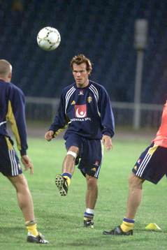 Fredrik Ljungberg på träningen