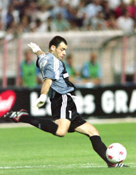 Marseille goalkeeper Stephane Trevisan