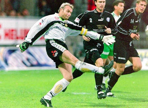 Hammarbys målvakt Lasse Eriksson