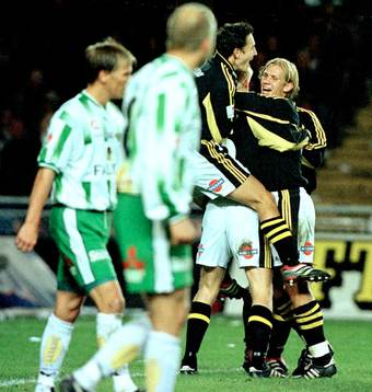 Martin Åslund och David Ljung, AIK jubel