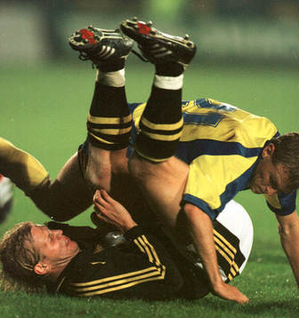 Bläddra bland fler bilder av Fotboll, Uefa-cupen, Herfölge - AIK