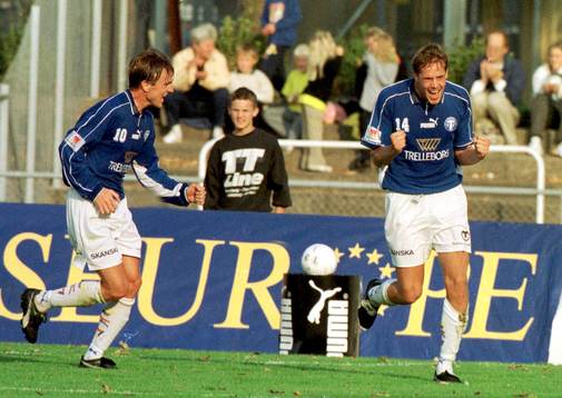 Mika Kottila och Jonas Nilsson, Trelleborg jubel
