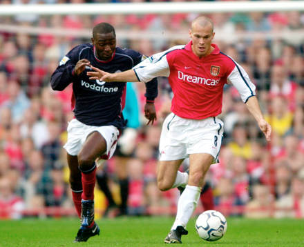 Fredrik Ljungberg, Arsenal och Andy Cole, Manchester