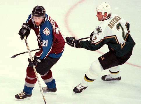 Peter Forsberg, Colorado och Derian Hatcher, Dallas