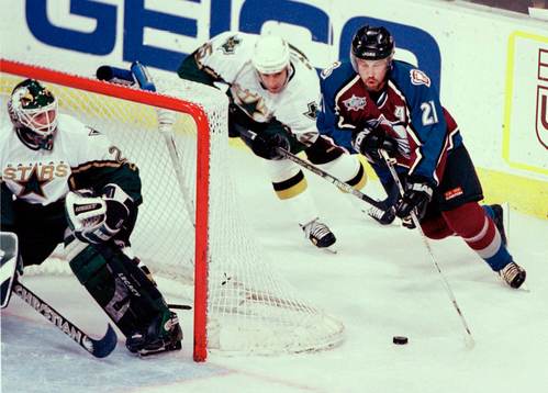 Peter Forsberg, Colorado och Ed Belfour, Dallas