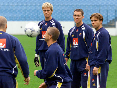 Sverige har presskonferens dagen innan matchen. Roland