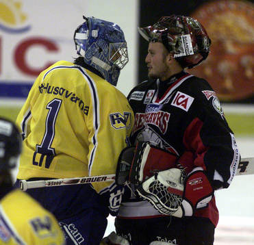 Andreas Hadelöv, Malmö och Stefan Liv, HV 71