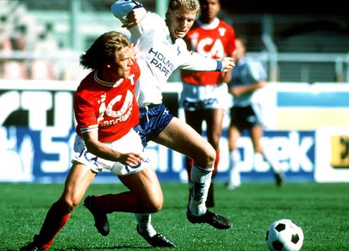 Leif Engqvist, Malmö FF, och Patrik Andersson, Norrköping