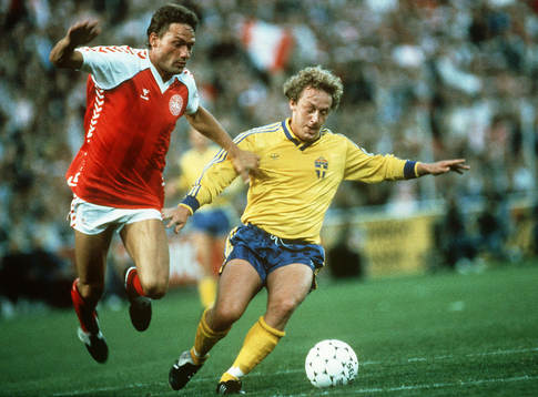 Preben Elkjaer, Danmark, och Robert Prytz, Sverige