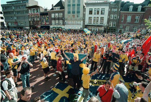 Supporter Sverige och Supporter Turkiet