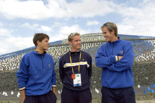 Andreas  Vinciguerra, Thomas Johansson och Magnus Norman