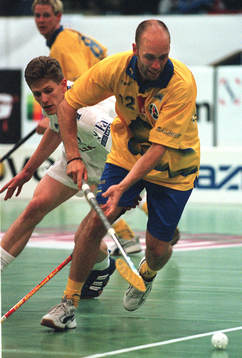 Innebandy Martin Eriksson , Sverige - Lettland