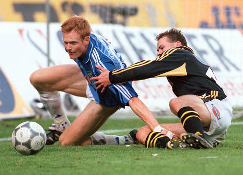 Michael Svensson, Halmstad och Andreas Alm, AIK