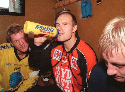 Mjällbys målvakt, Fredrik Olsson, höll nollan och tog en