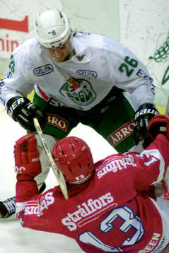 Jacob Johansson, Rögle och Morten Green, Troja