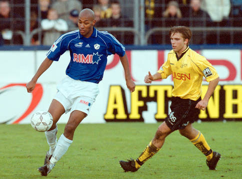 Jeffrey Aubynn, Halmstad och Anders Svensson, Elfsborg