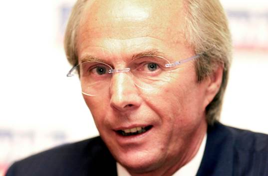 Fotboll, England, Sven-Göran Eriksson, förbundskapten
