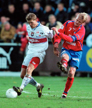 Marcus Allbäck, Örgryte och Ulrik Jansson, Helsingborg