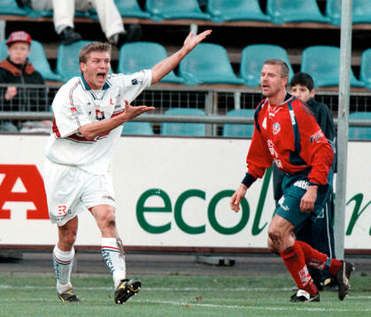 Marcus Allbäck, Örgryte och Roland Nilsson, Helsingborg