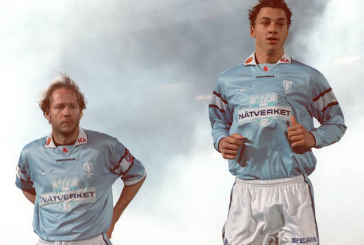 Zlatan Ibrahimovic och Niclas Kindvall,  Malmö
