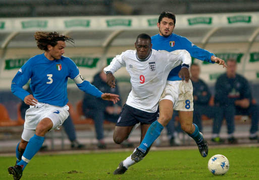Emile Heskey, England och Paolo Maldini och Ivan Gattuso