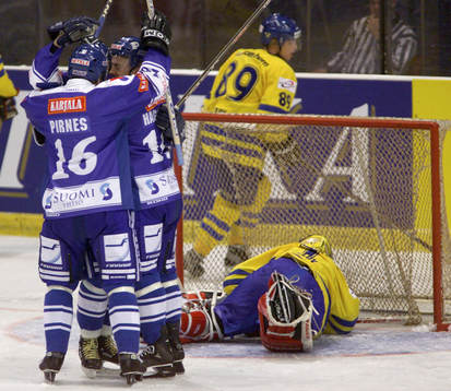 Baltika brewery cup, Sverige - Finland: Jubel Finland