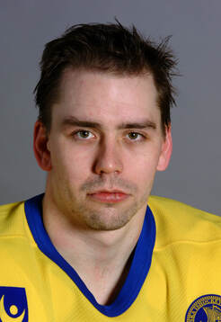 Nicklas Falk of team Sweden poses for a portrait in 2001.