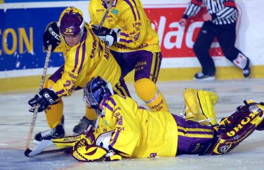 Magnus Eriksson, målvakt och Greger Artursson, Färjestad