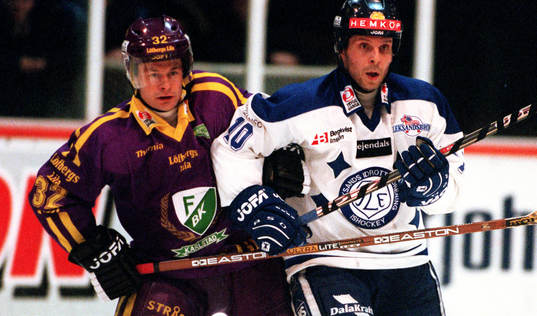 Radek Hamr, Färjestad och Anders Carlsson, Leksand.