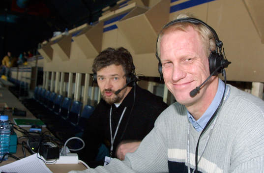 Paul Zyra och Mats Olsson, Kommentatorer Sverige Radio