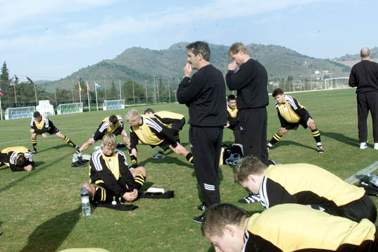 Olle Nordin och Peter Larsson, tränare AIK