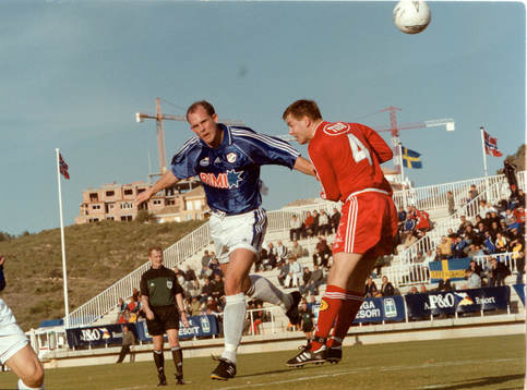 Henrik Bertilsson, Halmstad och Arne Vidar Moen, Brann