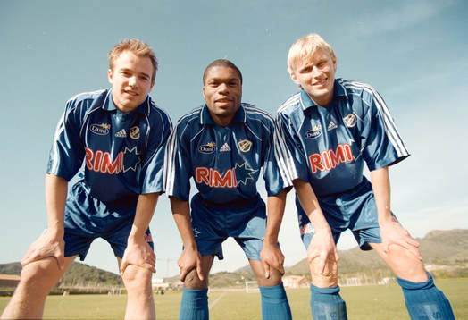 Christian Lundström, Samuel Wowoah och Per Johansson,