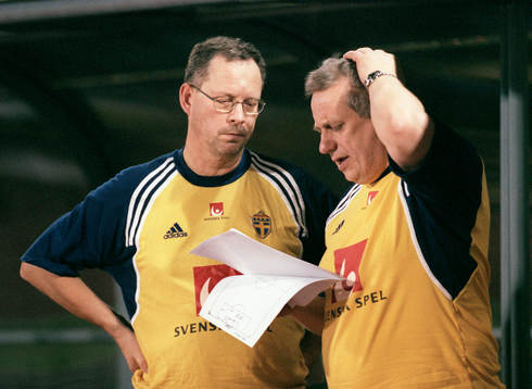 Lars Lagerbäck och Tommy Söderberg, Sverige.